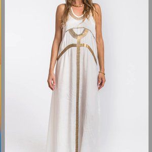 EGYPTIAN MAXI DRESS WHITE